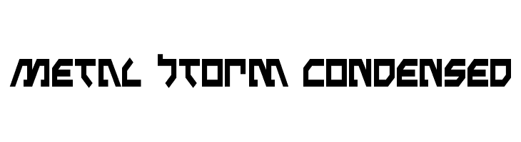 Metal Storm Condensed  Frei Schriftart Herunterladen