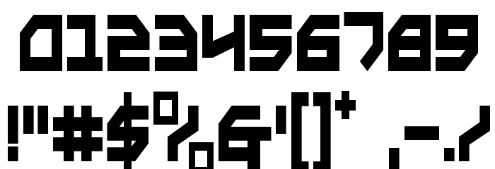 Metal Storm Condensed Font OTHER CHARS