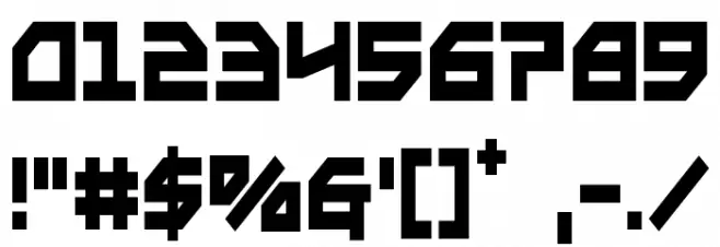 Metal Storm Condensed Font OTHER CHARS