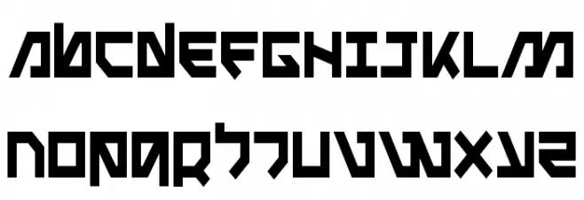 Metal Storm Condensed Caratteri MAIUSCOLE