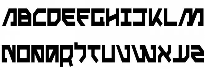 Metal Storm Condensed 字体 大写