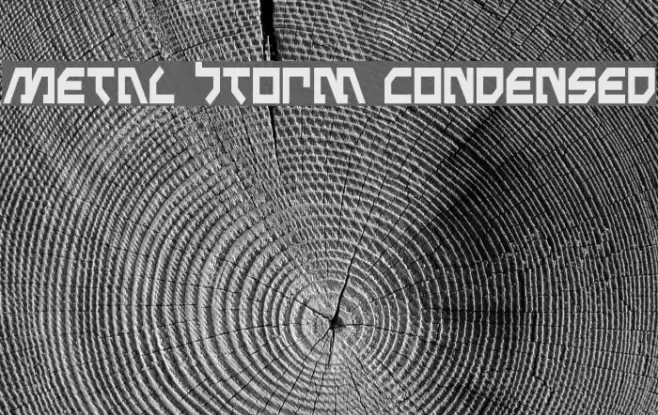 Metal Storm Condensed Font examples