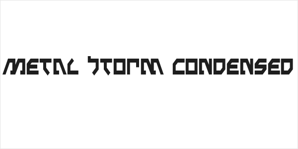 Metal Storm Condensed Logo