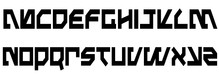 Metal Storm Condensed Font LOWERCASE