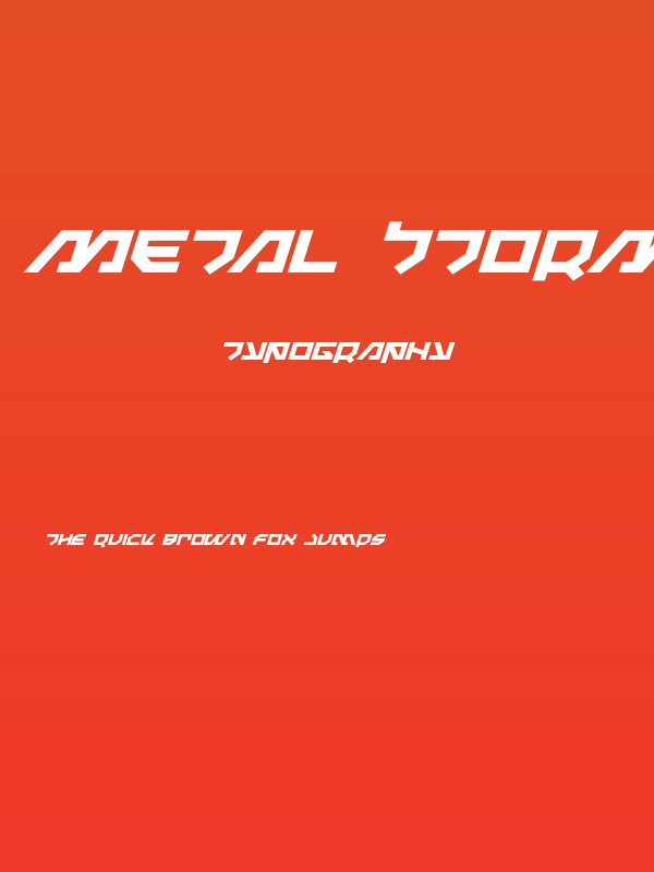 Metal Storm Expanded Italic Poster