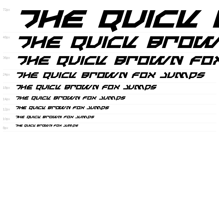 Metal Storm Expanded Italic Waterfall