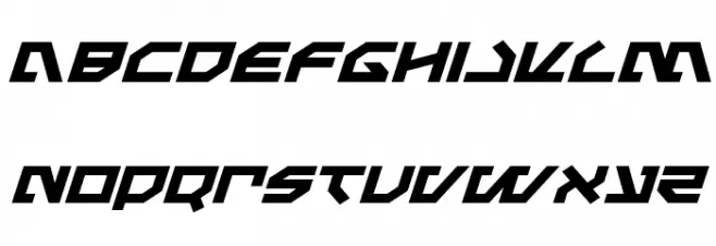 Metal Storm Expanded Italic 字体 小写
