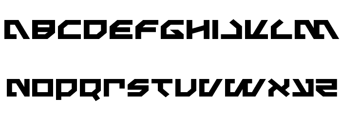 Metal Storm Expanded Font LOWERCASE