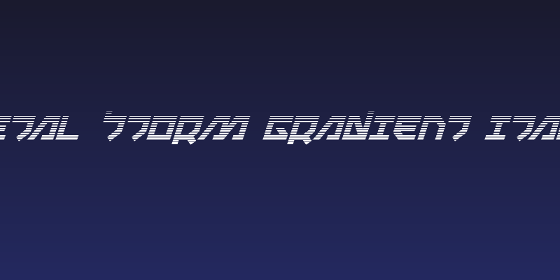 Metal Storm Gradient Italic Social Header
