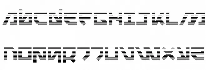 Metal Storm Gradient 字体 大写