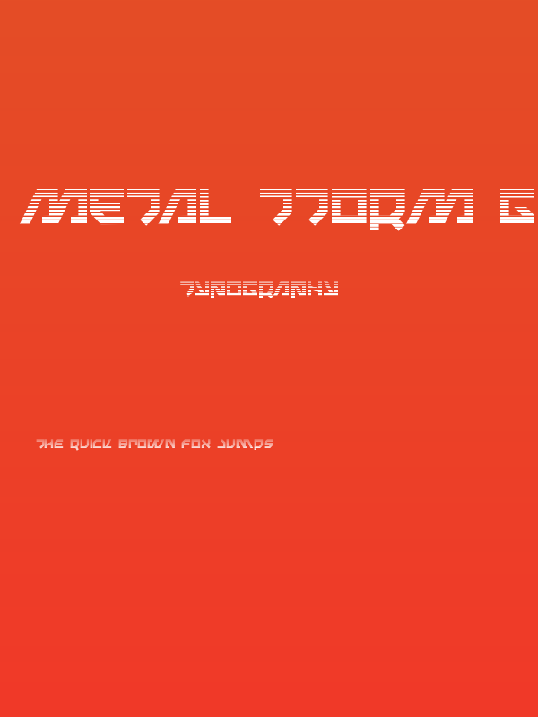 Metal Storm Gradient Poster