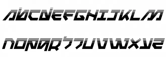 Metal Storm Halftone Italic フォント 大文字