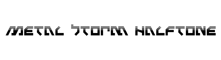 Metal Storm Halftone  les polices de caractères gratuit tlcharger