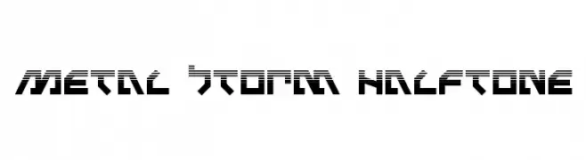 Metal Storm Halftone  font caratteri gratis