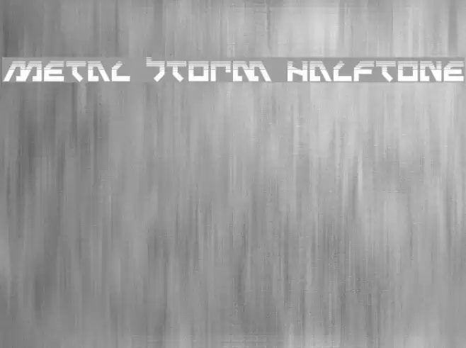 Metal Storm Halftone Font examples