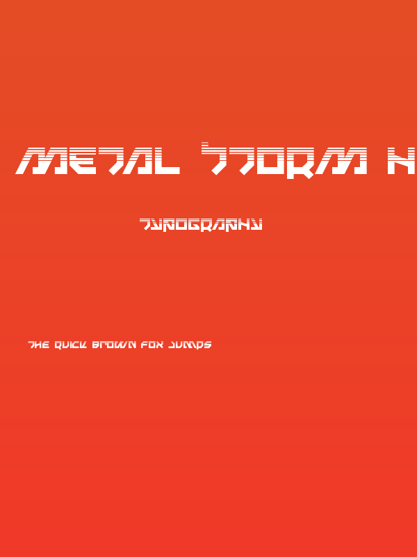 Metal Storm Halftone Poster