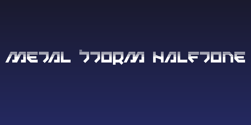 Metal Storm Halftone Social Header