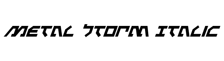 Metal Storm Italic  baixar fontes gratis