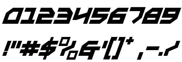Metal Storm Italic Schriftart Anderer Schreiben
