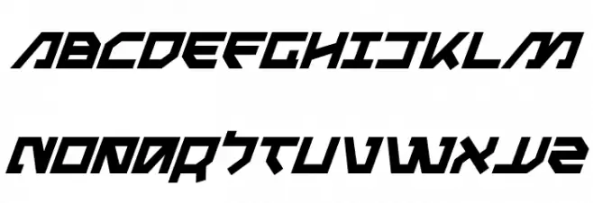 Metal Storm Italic Polices MAJUSCULES