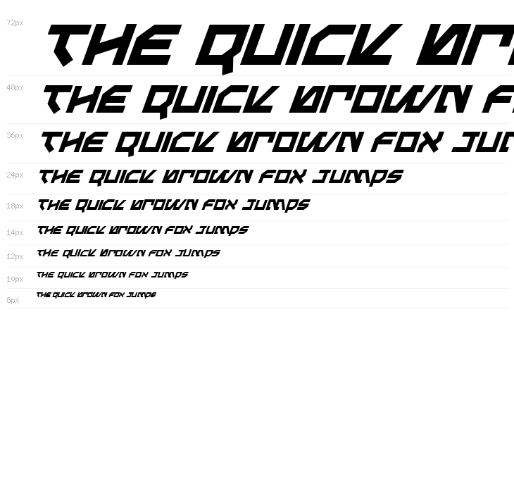 Metal Storm Italic Waterfall