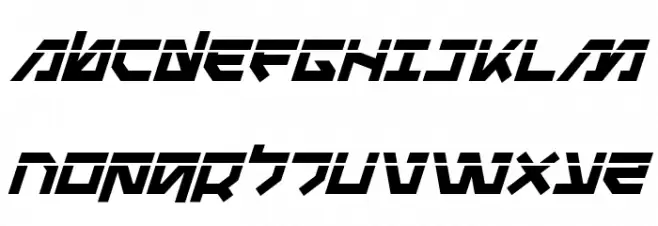 Metal Storm Laser Italic フォント 大文字