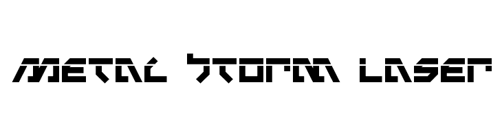 Metal Storm Laser  font caratteri gratis