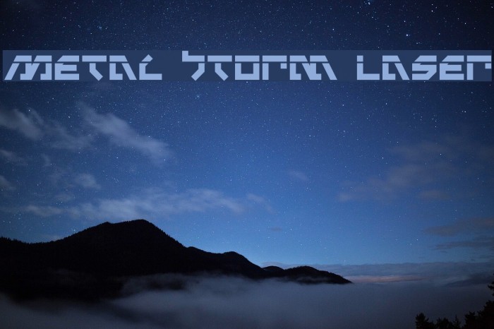 Metal Storm Laser Example 1