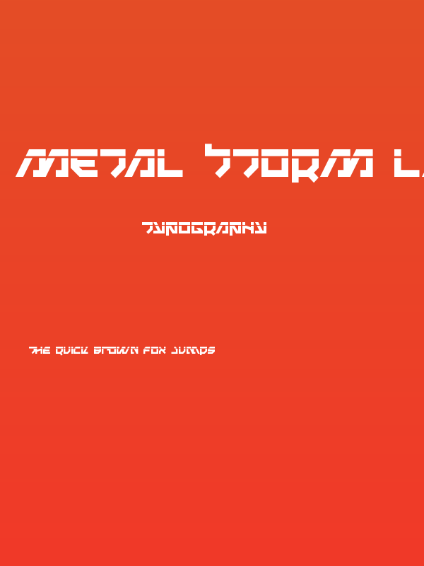 Metal Storm Laser Poster