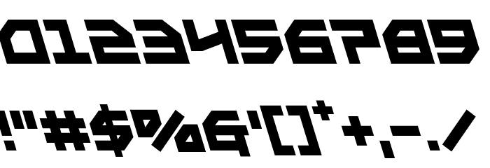 Metal Storm Leftalic Font OTHER CHARS