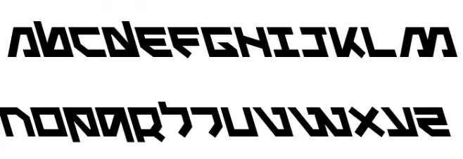 Metal Storm Leftalic 字体 大写