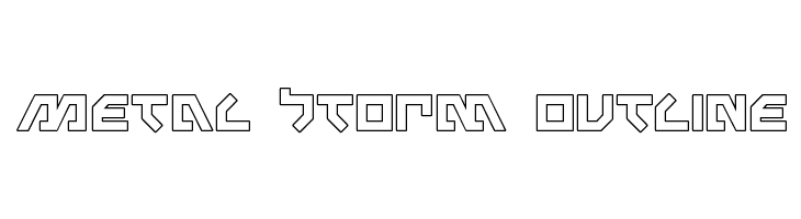 Metal Storm Outline  免费字体下载