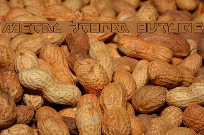 Metal Storm Outline Font examples