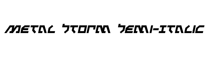 Metal Storm Semi-Italic  Fuentes Gratis Descargar