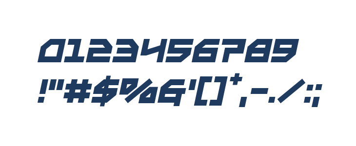 Metal Storm Semi-Italic Other Characters