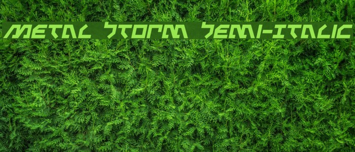 Metal Storm Semi-Italic Example 2