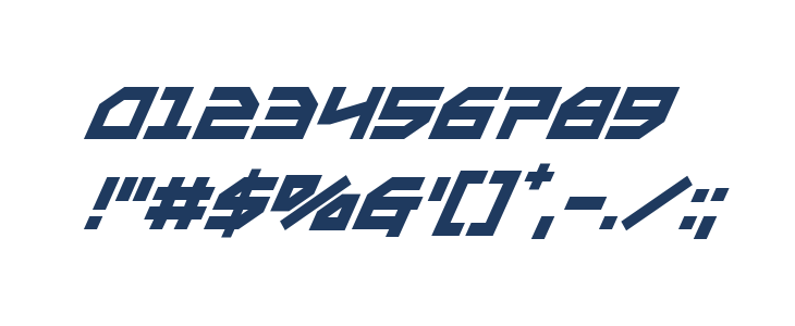 Metal Storm Super-Italic Other Characters