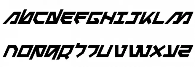 Metal Storm Super-Italic Шрифта ВЕРХНИЙ