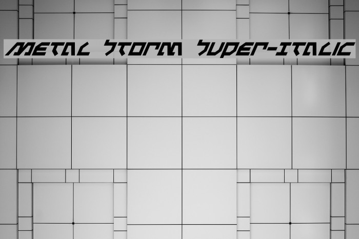 Metal Storm Super-Italic Example 1