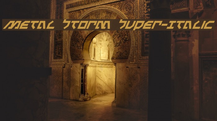Metal Storm Super-Italic Example 3