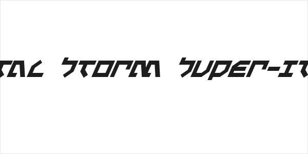 Metal Storm Super-Italic Logo