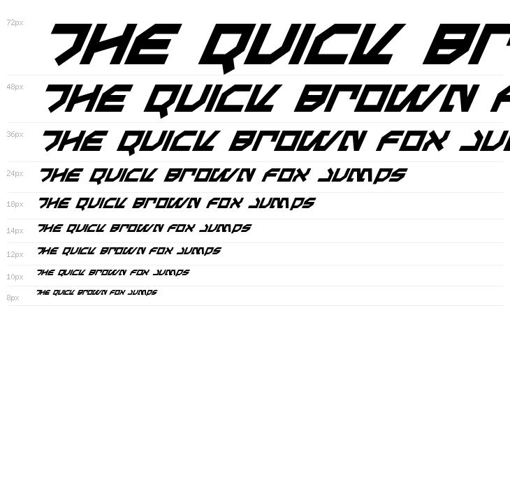 Metal Storm Super-Italic Waterfall