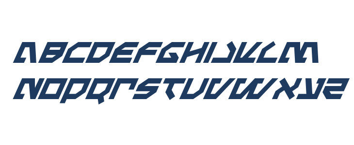 Metal Storm Super-Italic Lowercase
