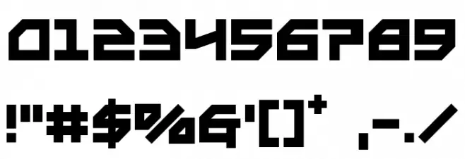 Metal Storm Font OTHER CHARS