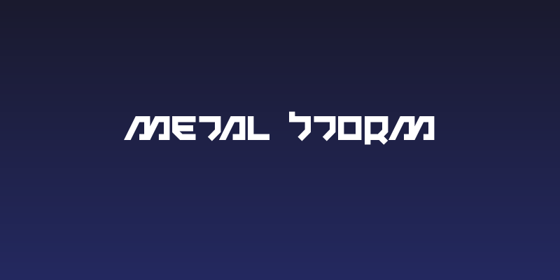 Metal Storm Social Header
