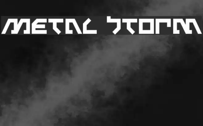 Metal Storm Шрифта examples