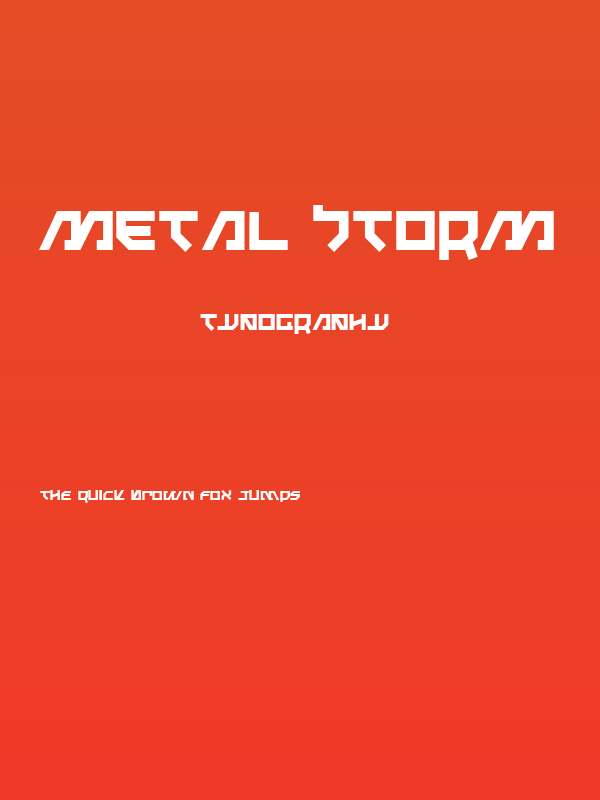 Metal Storm Poster