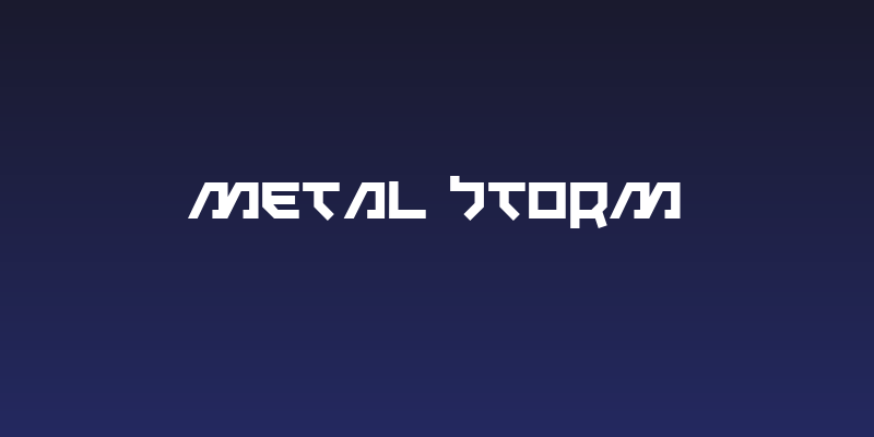 Metal Storm Social Header