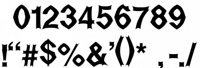 Metal-Up-Your-Ear Font OTHER CHARS