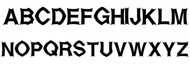 Metal-Up-Your-Ear Font UPPERCASE